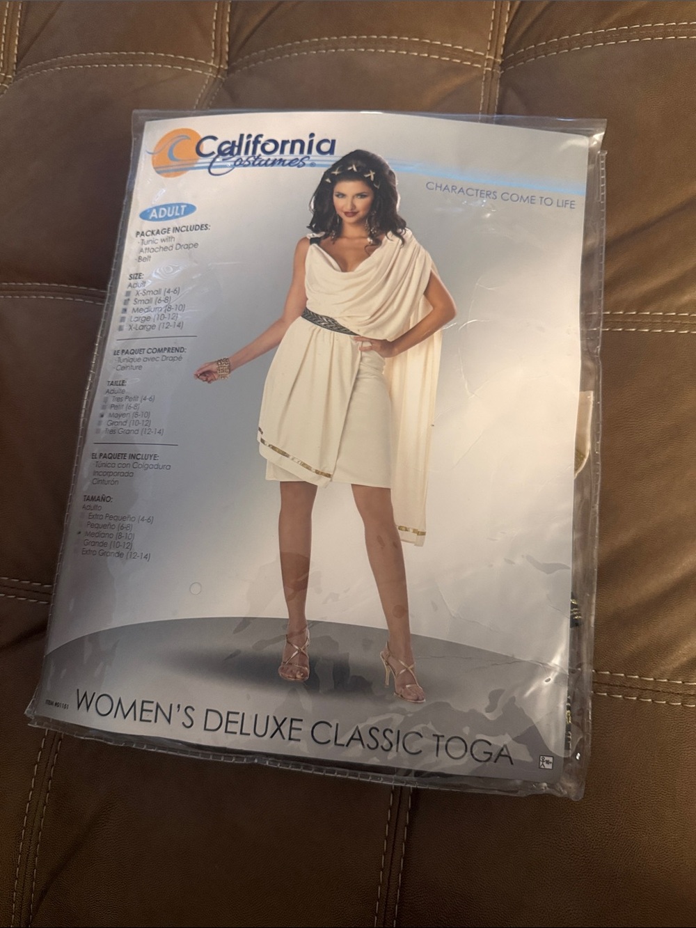 California Costumes Cream and Gold Women's Deluxe Toga